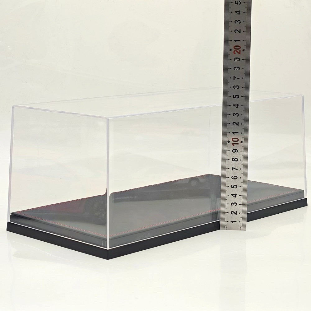 1:18 Acrylic Display Case with Leather Base Dustproof Transparent Model Car Box