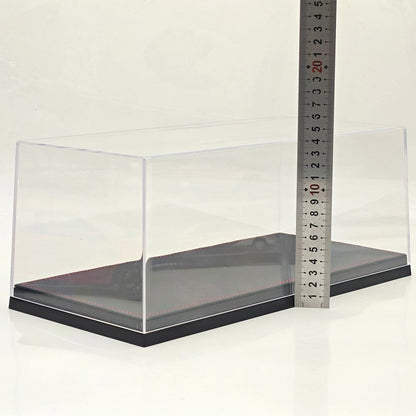 1:18 Acrylic Display Case with Leather Base Dustproof Transparent Model Car Box