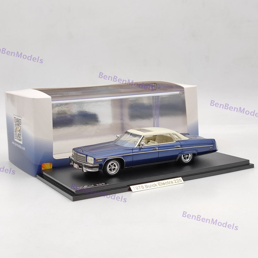 1/43 GLM Models Buick Electra 225 1976 #107202 Blue Resin Car Limited Collection