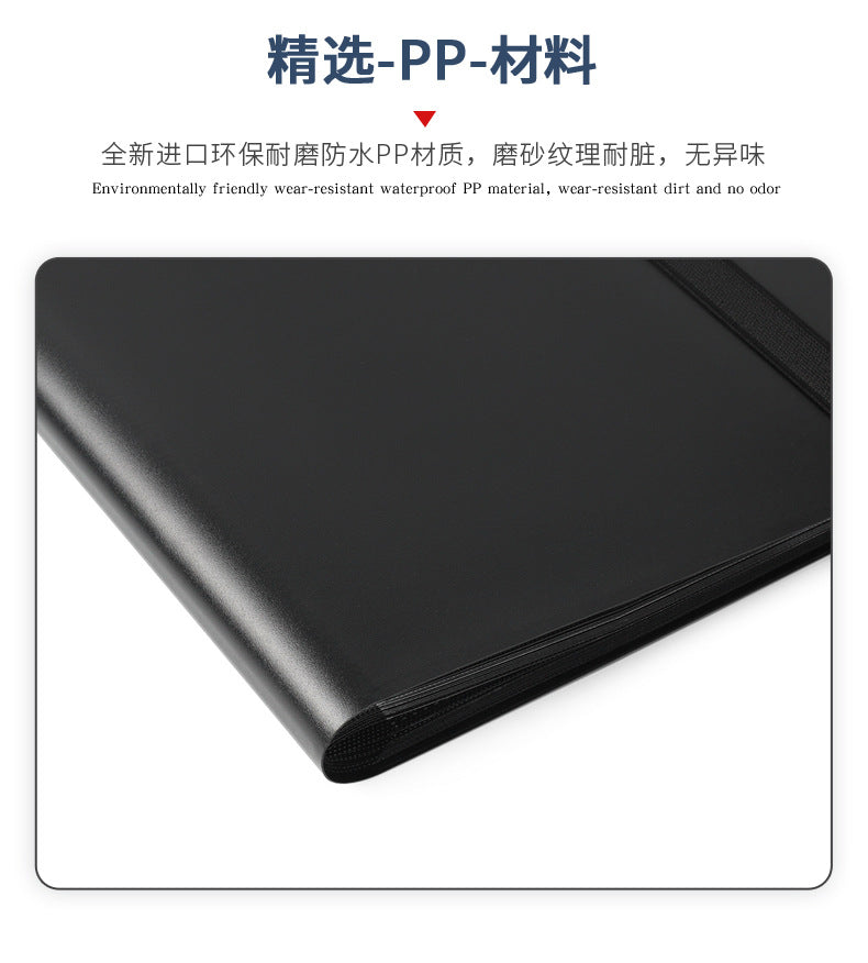 4 Pocket PP TCG CCG Card Binder with Elastic Strap Trading Card Storage Album