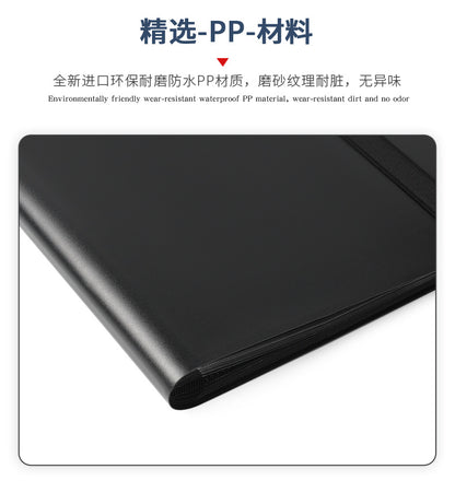 4 Pocket PP TCG CCG Card Binder with Elastic Strap Trading Card Storage Album