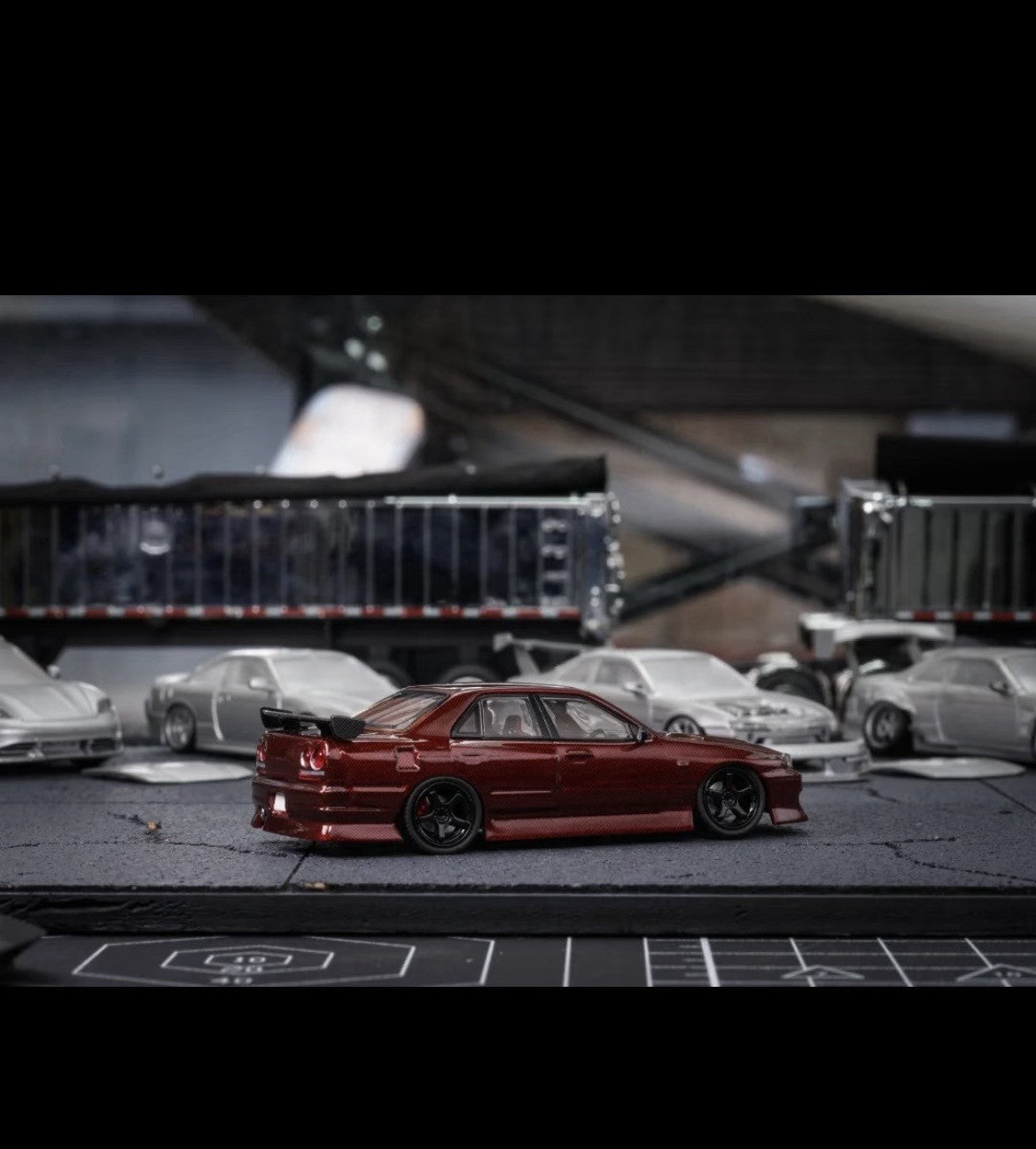 Mortal 1:64 Skyline ER34 Car Model 2026 Suzhou GT Show Exclusive Limited Edition Purple