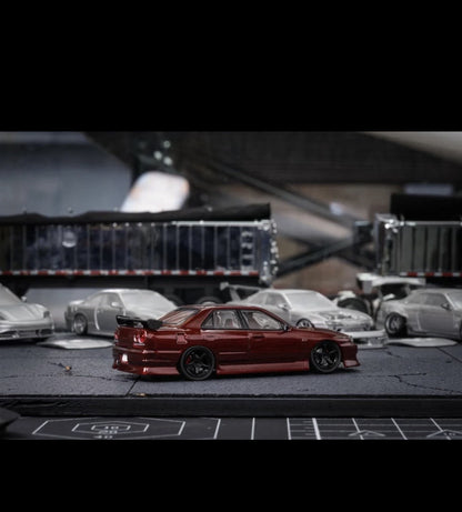 Mortal 1:64 Skyline ER34 Car Model 2026 Suzhou GT Show Exclusive Limited Edition Purple