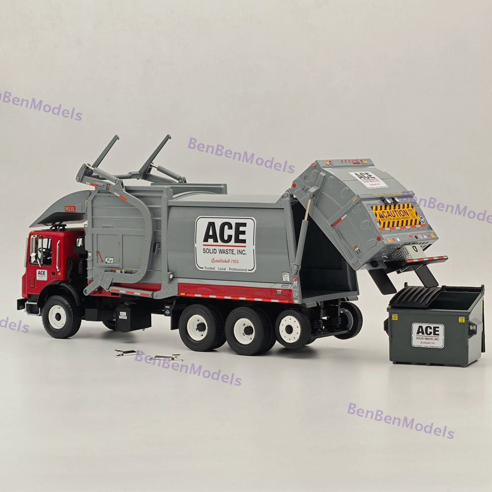 1/34 FIRST Mack TerraPro Front End Load Refuse with CNG Tailgate 10-4230 Gray