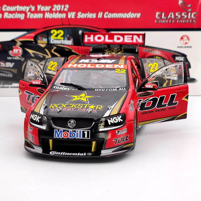 Classic 1:18 James Courtney's 2012 Holden VE Series II Commodore #22 18501 Diecast Collectible Model Used
