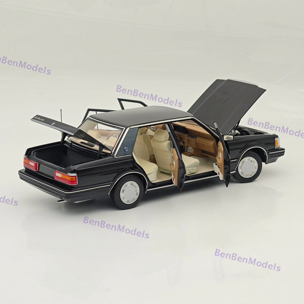 1/18 Toyota Crown Seventh Generation MS122 Black / Mi Interior Diecast Model
