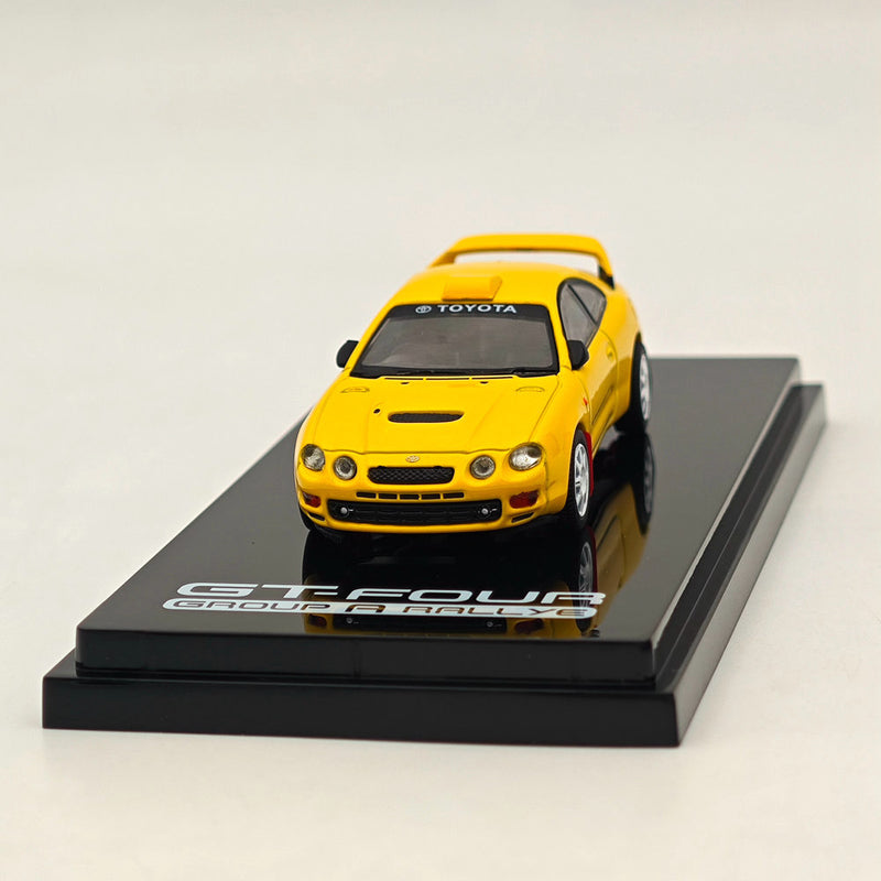 Hobby Japan 1/64 Toyota CELICA GT-FOUR WRC Edition (ST205) Customized Version / 8 Spokes Wheel HJ641064CY Yellow Diecast Models Car Collection