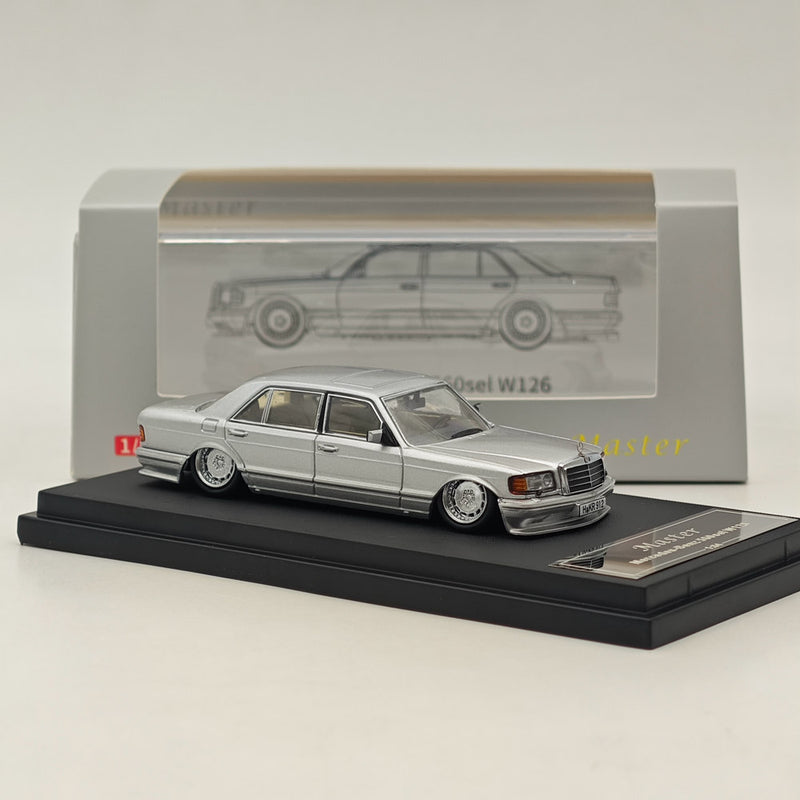 Master 1:64 Mercedes-Benz S560sel W126 Diecast Toys Car Models Miniature Hobby Collection Gifts