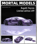 Pre-sale Mortal 1:64 Bugatti Veyron Super Sport Diecast Toys Car Models Collection Gifts Detachable Back Cover