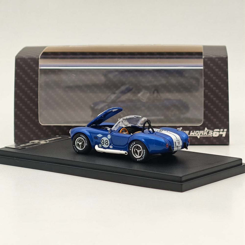 Fine works 1/64 Ford Shelby Cobra 427 Blue Power Cap Alloy Diecast Models Car