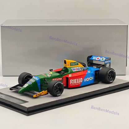1/18 Tecnomodel Benetton B190 1990 Monaco GP Nelson Piquet #20 Resin Model Car