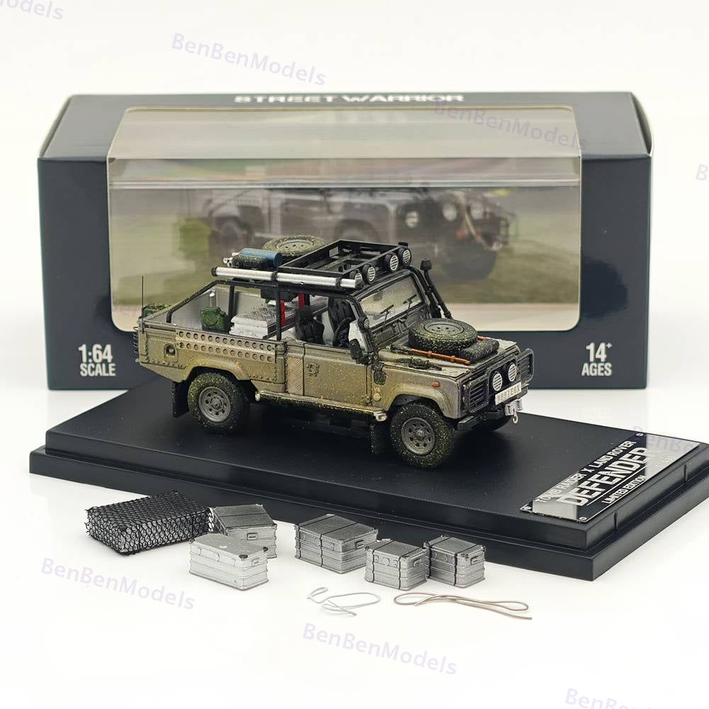 1:64 STREET WARRIOR Defender Tomb Raider x Land Rover Limited 499 Diecast Model