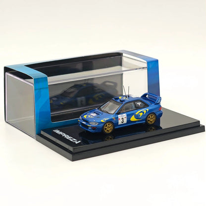 Hobby Japan 1:64 IMPREZA WRC 1997 #3 TOUR DE CORSE Winner Alloy Model HJR642041C
