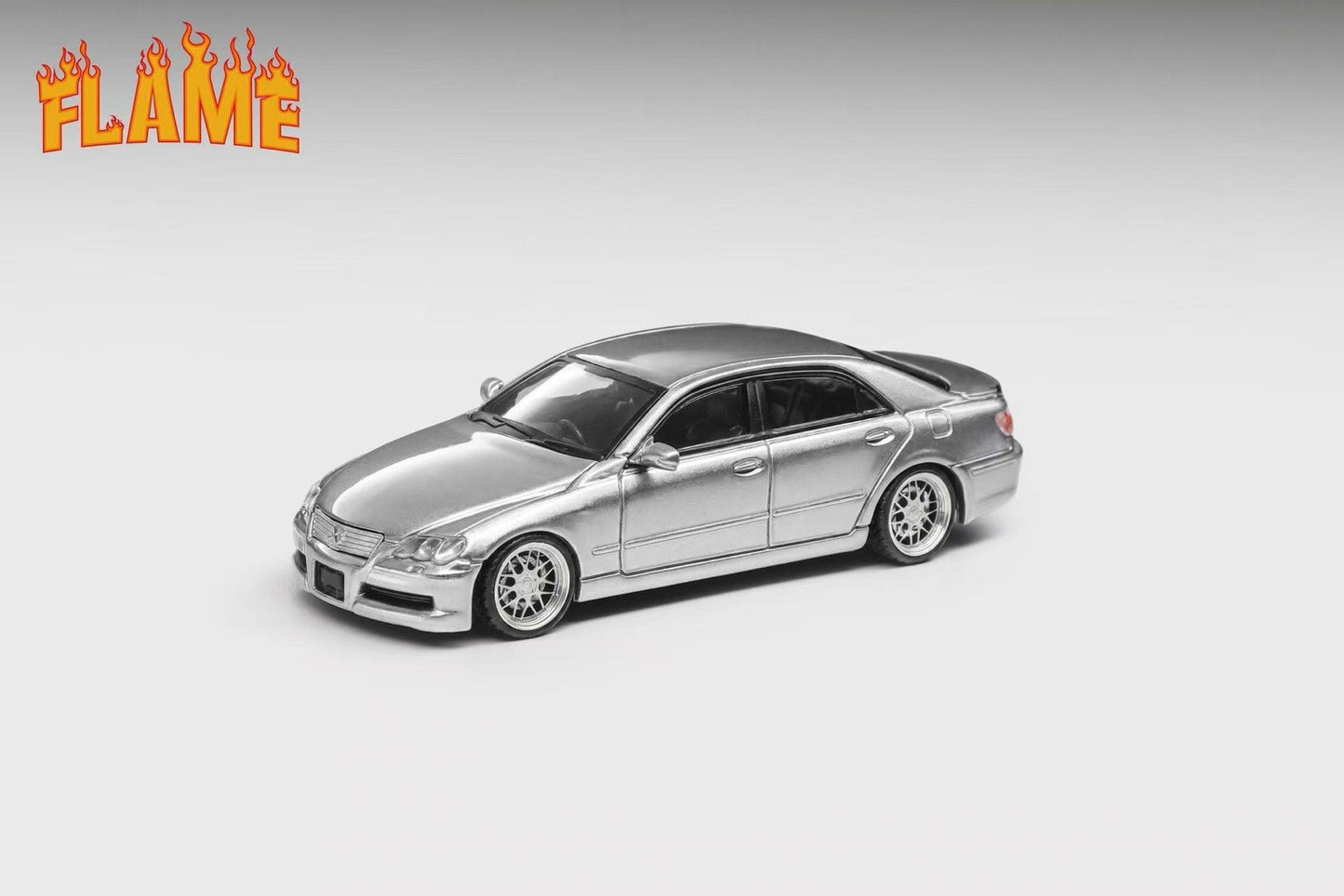 Flame 1/64 Toyota MarkX Classic FR JDM Sedan Gloss Diecast Toys Car Limited 999