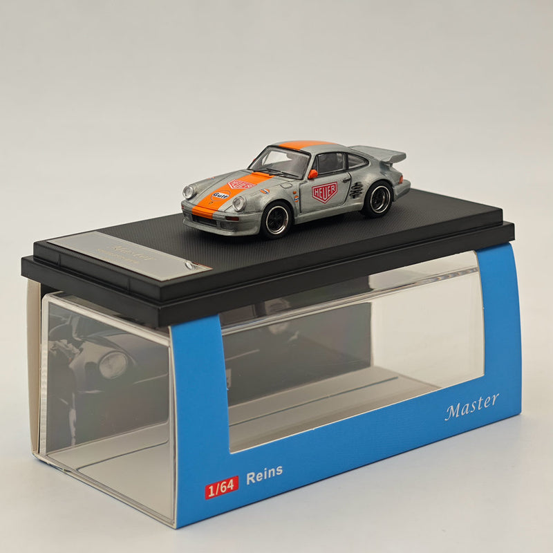 Master 1:64 Reins Porsche 930 Black Bird 2024 HEC Gulf Diecast Toys Car Models Collection Gifts Limited Edition