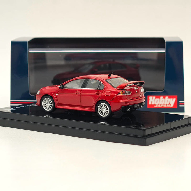 Hobby Japan 1/64 Mitsubishi Lancer Evolution X Phantom Red Metallic HJ641053AR Diecast Model Car Limited Collection