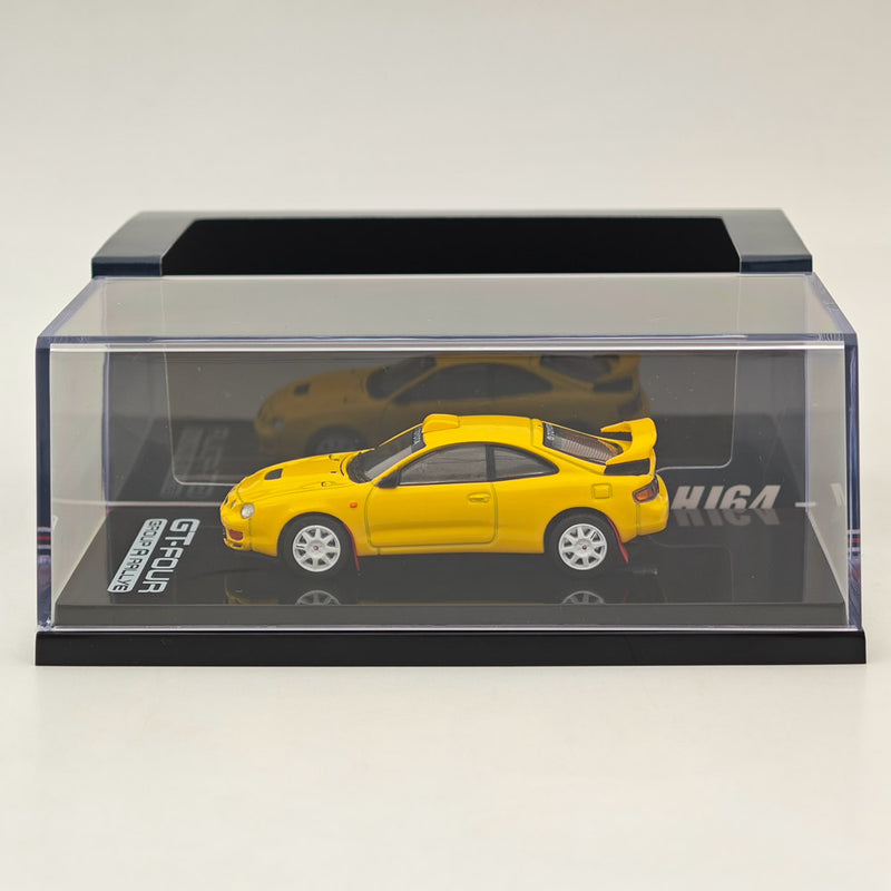 Hobby Japan 1/64 Toyota CELICA GT-FOUR WRC Edition (ST205) Customized Version / 8 Spokes Wheel HJ641064CY Yellow Diecast Models Car Collection