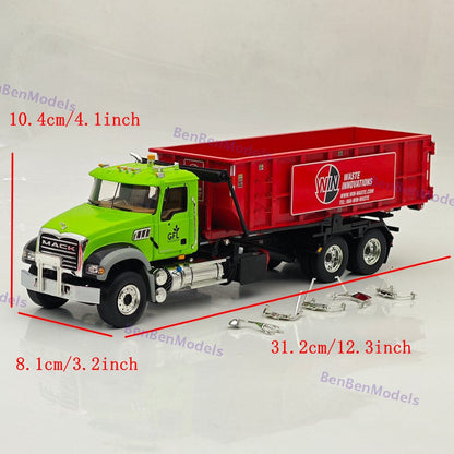 1/34 FIRST GEAR Mack Granite MP with Ribbed Roll-Off Container DIECAST 10-4298