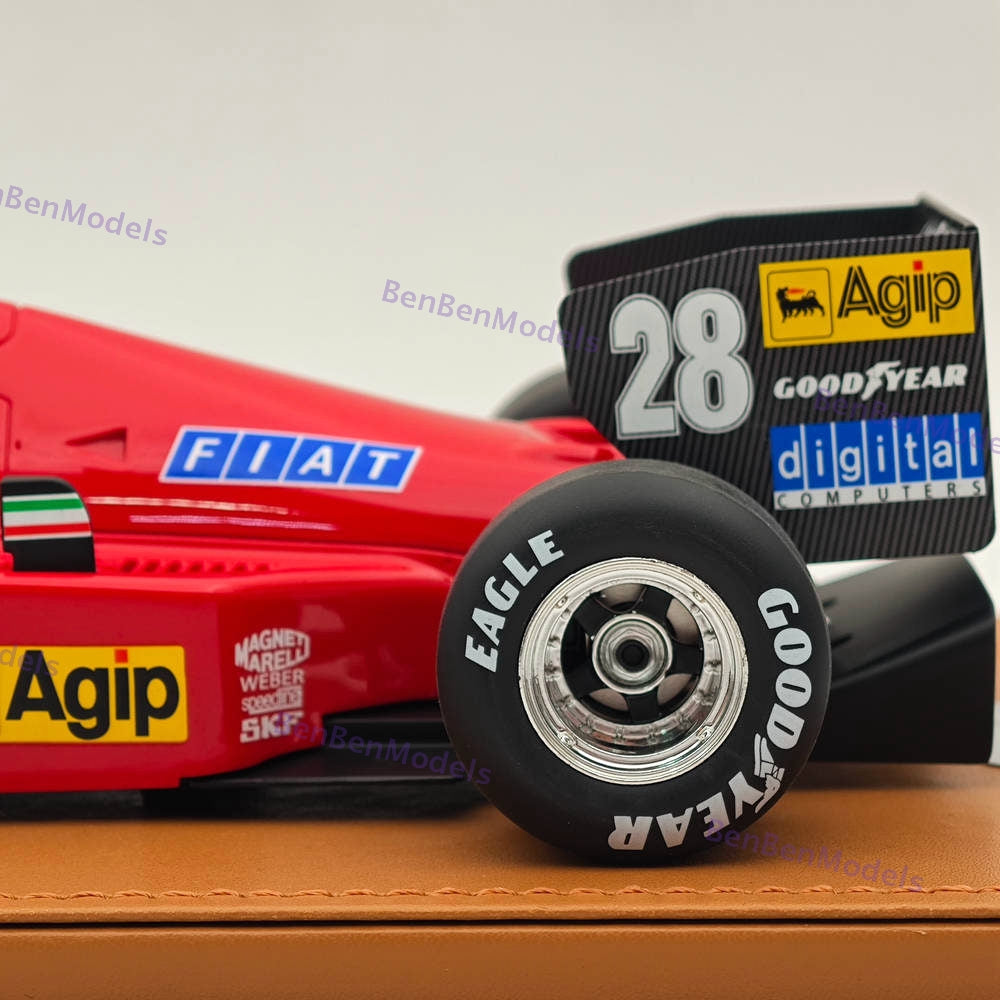 1/18 Tecnomodel Ferrari F1 86 #28 1986 BRAZILIAN GP STEFAN JOHASSON Red Resin