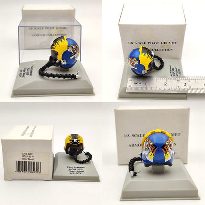 1/8 CDC Armour/Franklin Mint Pilot Helmet HGU 26P/33P/55P/MK 10/Gueneau 316/APH 6B Diecast Model Collection Used