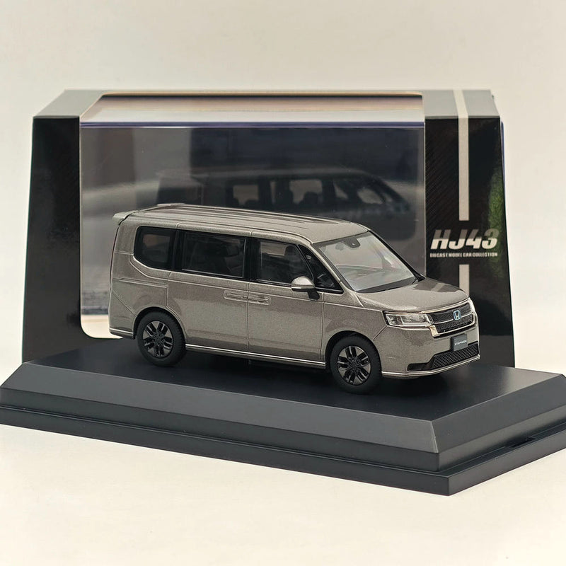 Hobby Japan 1/43 Honda STEP WGN e:HEV SPADA Super Platinum Gray (M） HJ432004GM