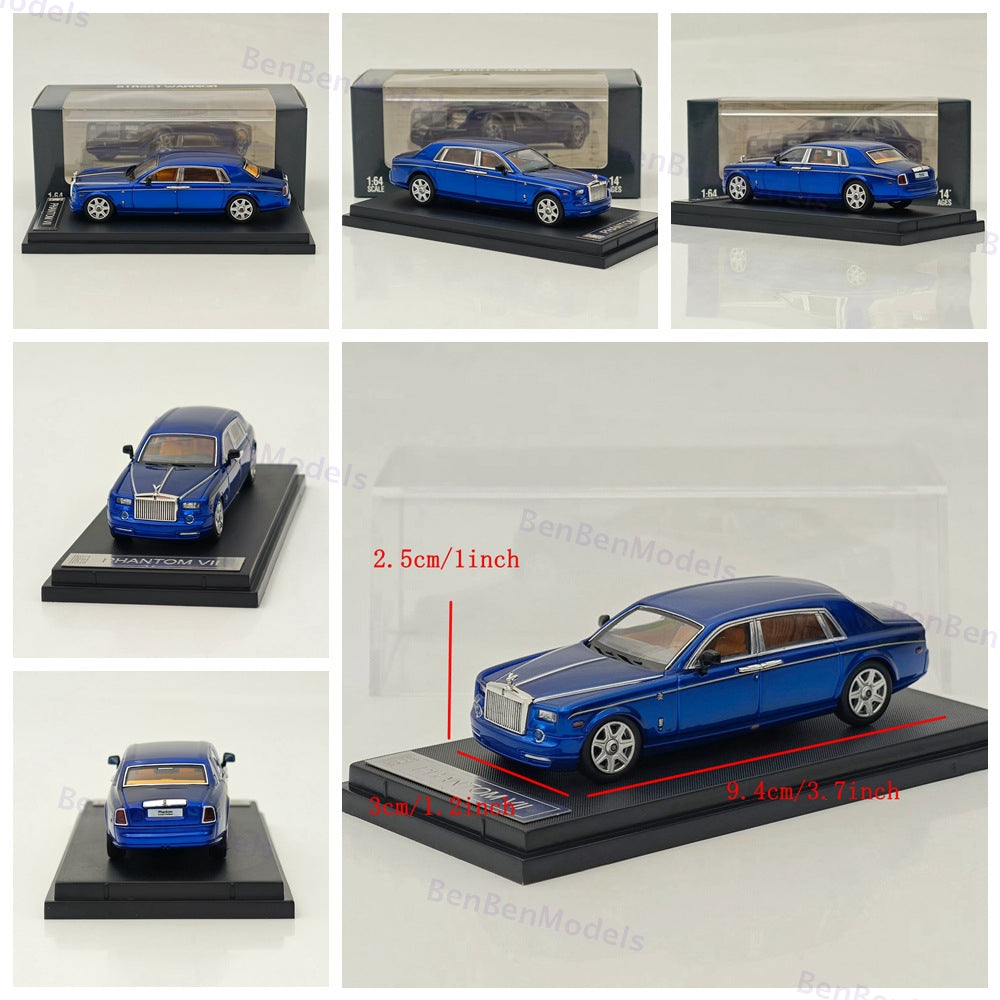 1:64 SW Rolls-Royce Phantom VII 7 Luxury Sedan Sports Model Diecast Metal Car