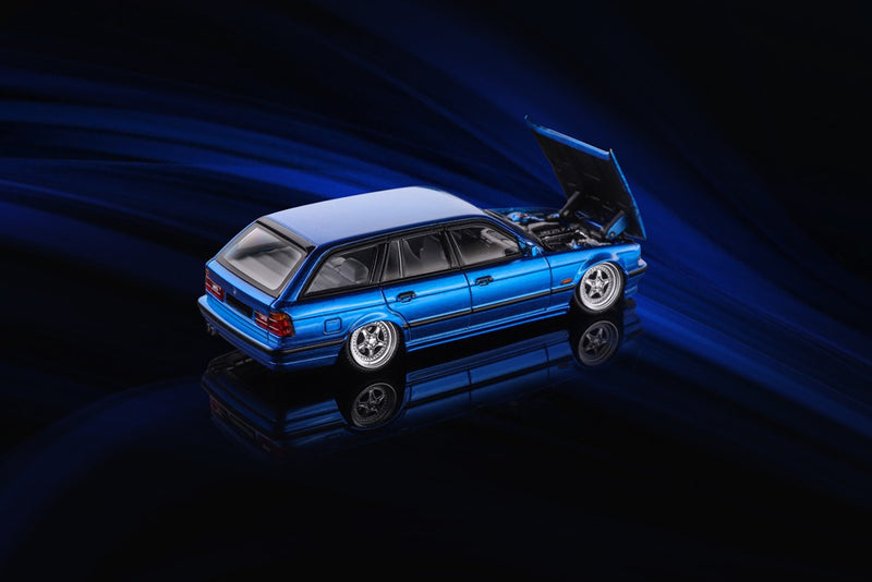 Pre-sale Mortal 1:64 M5 E34 TOURING Wagon Openable Hood Diecast Toys Car Models Hobby Collection Gifts