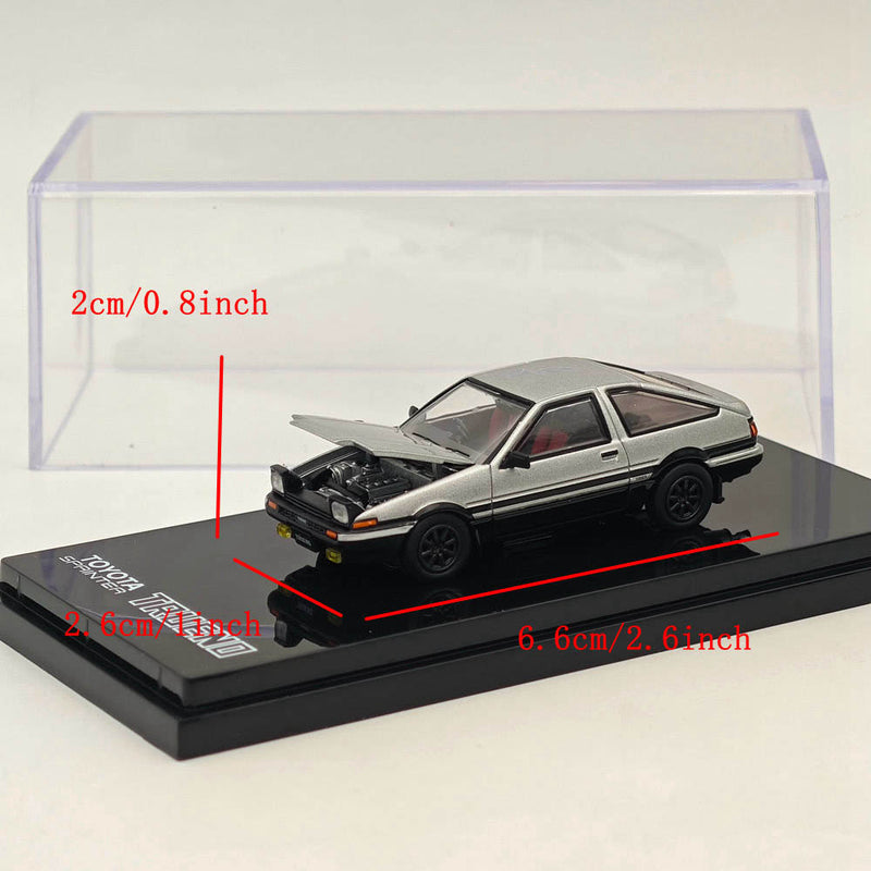 Hobby Japan 1/64 Toyota SPRINTER TRUENO GT APEX(AE86) JDM Style Silver HJ641052ASB Diecast Model Car