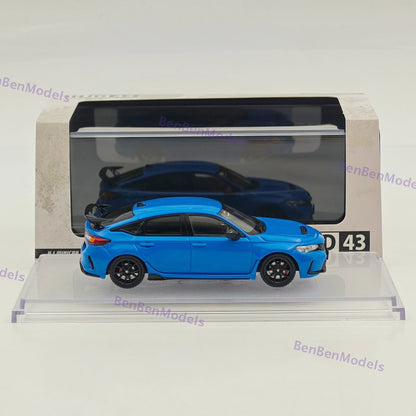 1/43 Hobby Japan HJD43 CIVIC TYPE R (FL5) RACING BLACK Package Diecast Car Model