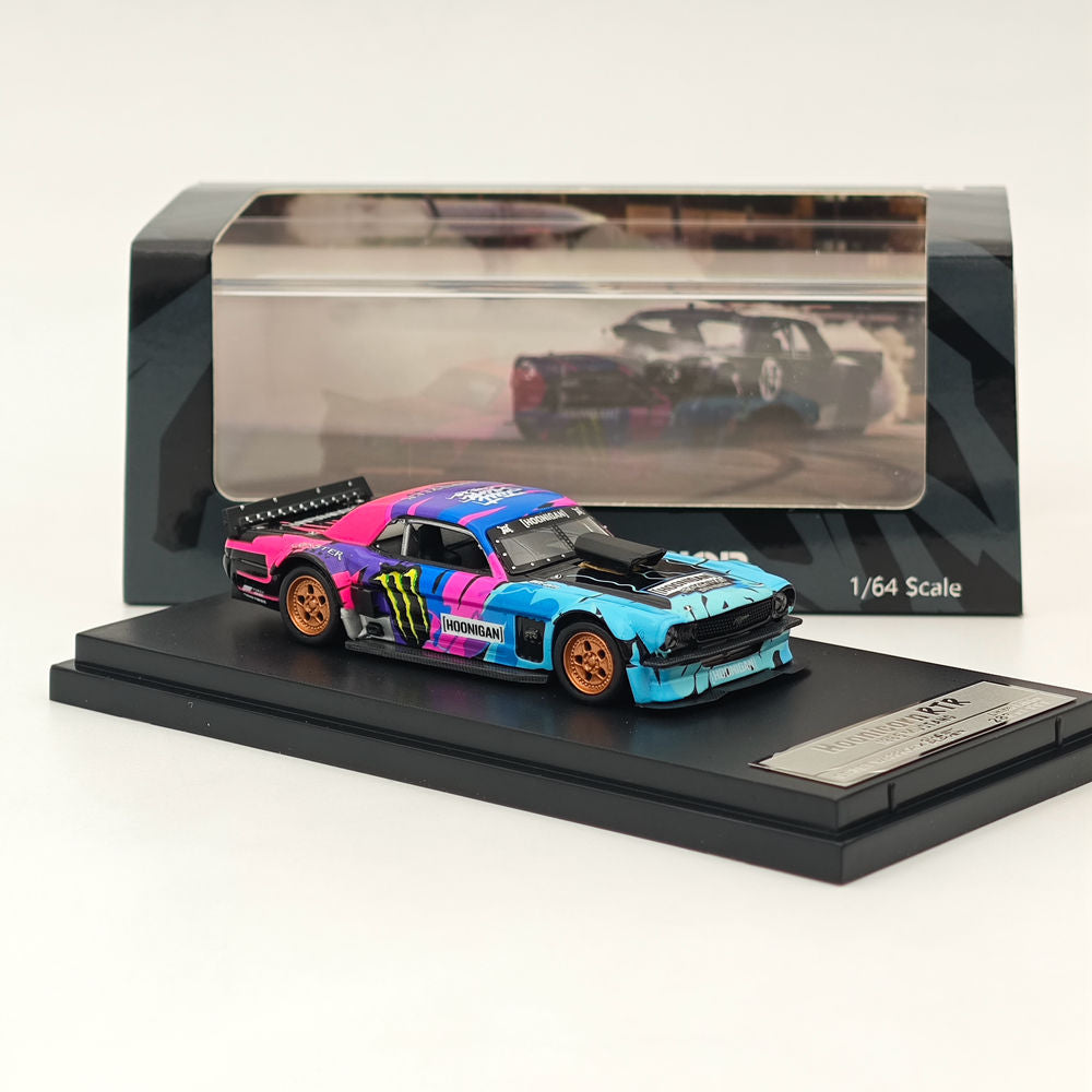 Street Weapon SW 1/64 Ford Mustang 1965 Hoonicorn RTR Los Angeles Monster Diecast Toys Car Models Collection Gifts In Stock - US