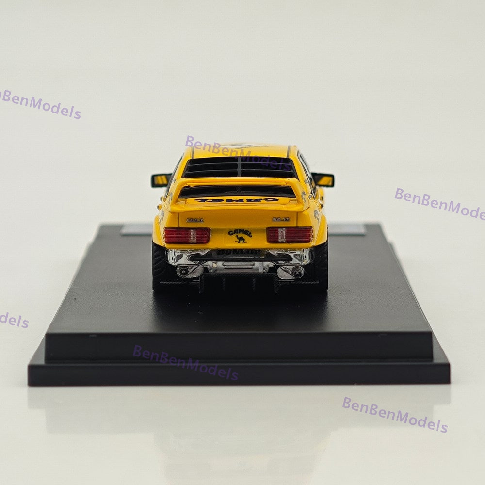 1/64 DCM 190E W201 #3 Camel Yellow Modified Diecast Metal Car