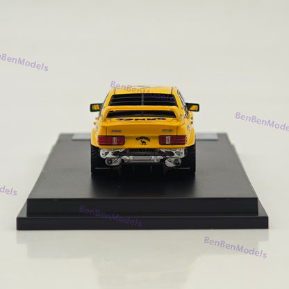 1/64 DCM 190E W201 #3 Camel Yellow Modified Diecast Metal Car