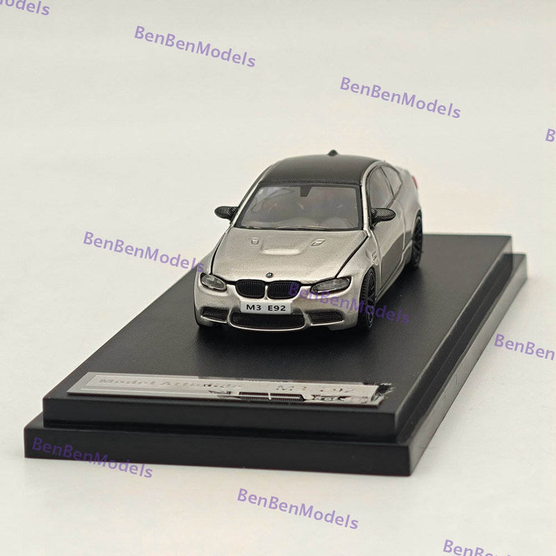 1/64 Model Attitude MA Maquette miniature E92 M3-Gris Silverstone Diecast