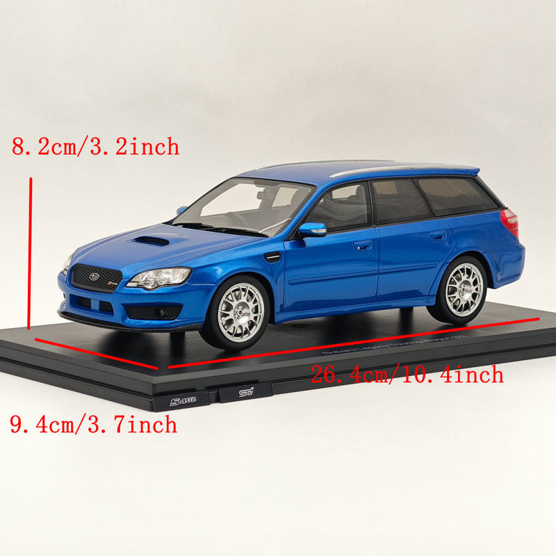 1/18 DNA Collectibles Subaru Legacy Touring Wagon STI S402 Blue Resin Model Car Toys Gift