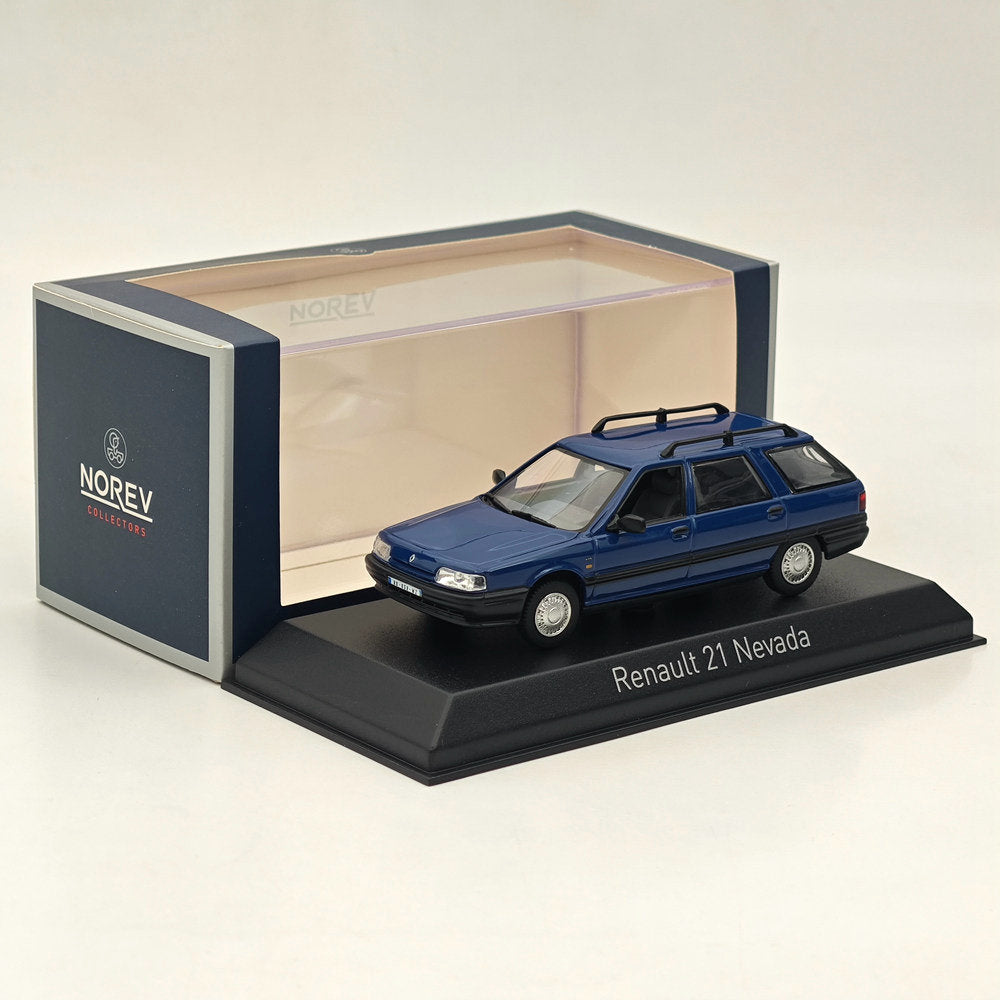 Modèle réduit de voiture moulé sous pression Norev Renault 21 Nevada 2018, collection limitée, bleu, 1/43