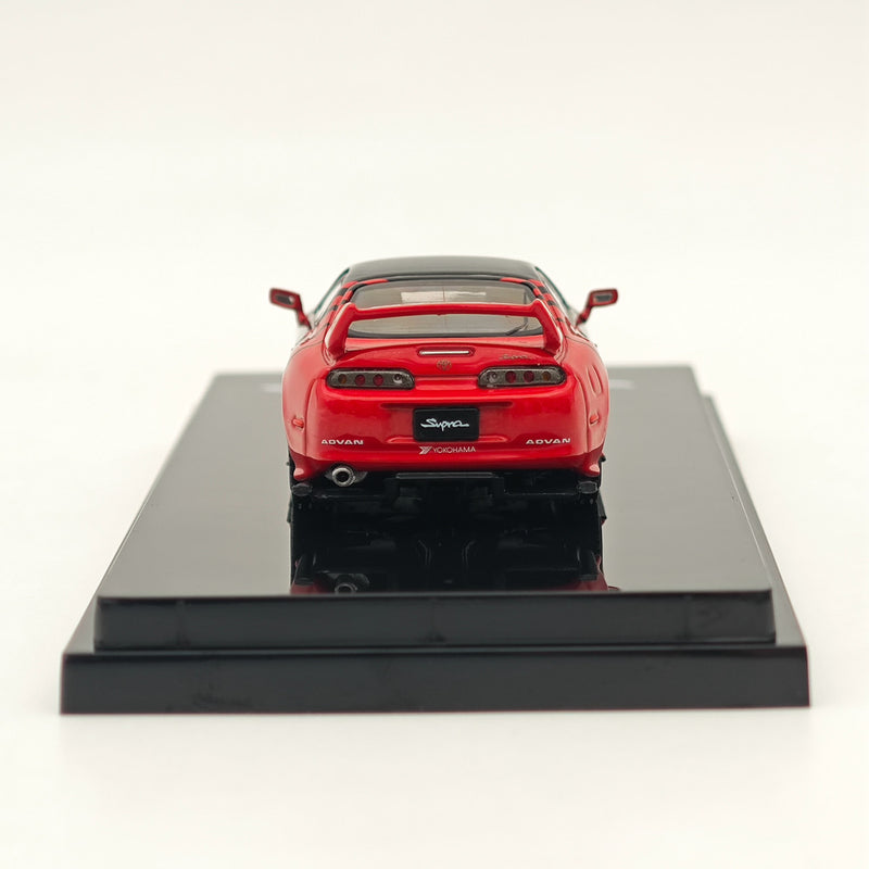 Hobby Japan 1/64 Toyota SUPRA (JZA80) 2000 YOKOHAMA ADVAN COLOR BLACK HJ645042AV Diecast Models Car Collection