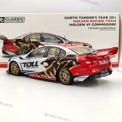 Classic Carlectables 1:18 Garth Tander's 2013 Toll VF Commodore #2 18534