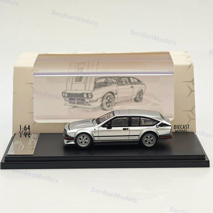 RM 1/64 Alfa Romeo GTV6 Gold/Silver Diecast Toys Car Models Collection Gifts