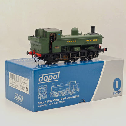 Dapol 7s-007-010 O Gauge Class 57xx Pannier Great Western Green 8784 21DCC