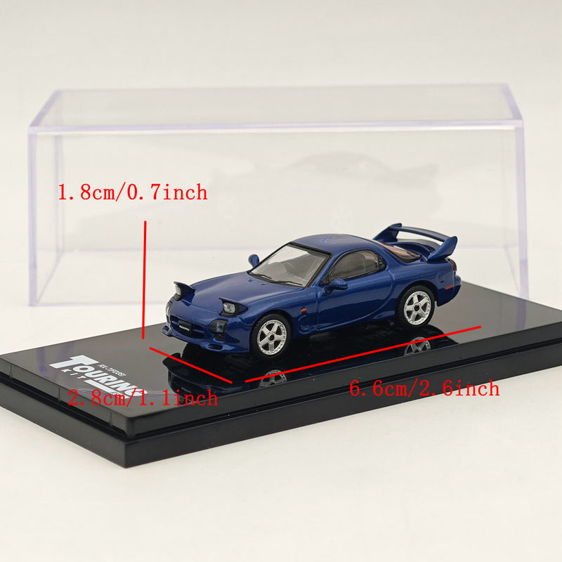 1/64 Hobby Japan Mazda RX-7 FD3S A-Spec. HJ643007CCBL Innocent Blue Mica Diecast