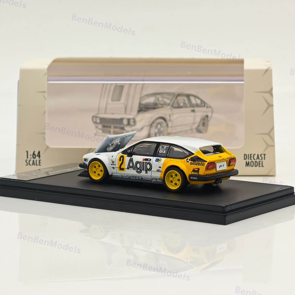 1:64 RM #2 GTV6 Widebody Hatchback Sports Model Diecast Metal Car