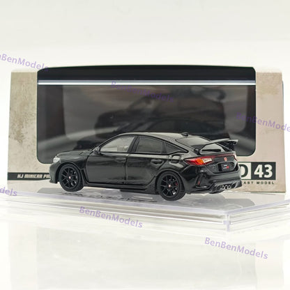 1/43 Hobby Japan HJD43 CIVIC TYPE R (FL5) RACING BLACK Package Diecast Car Model