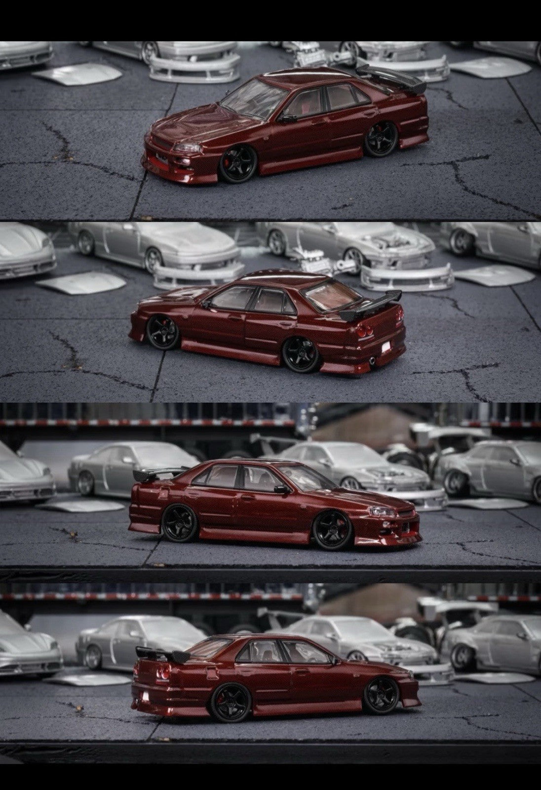 Mortal 1:64 Skyline ER34 Car Model 2026 Suzhou GT Show Exclusive Limited Edition Purple