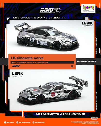 INNO64 1:64 LB-Silhouette Works Boxset Hong Kong ToyCar Salon 2026 Diecast Model