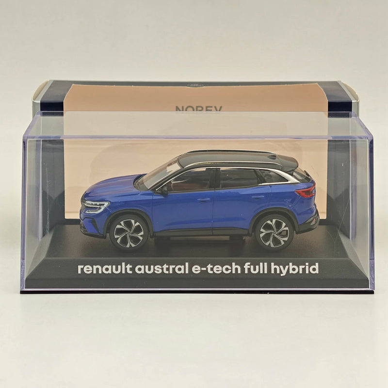 1/43 Norev Renault Austral E-tech Full Hybrid Diecast Model Cars Collection Blue