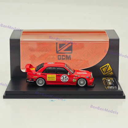 1/64 DCM 190E W201 #35 Red Pig Modified Diecast Metal Car Limited