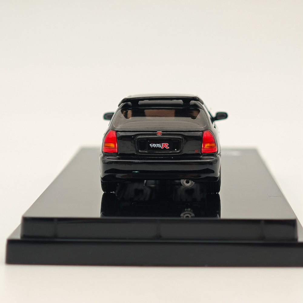 Hobby Japan 1:64 Honda Civic Type-R (EK9) Custom with Engine Diecast Car Collection Auto Toys Gift Black(Ships from the United States)