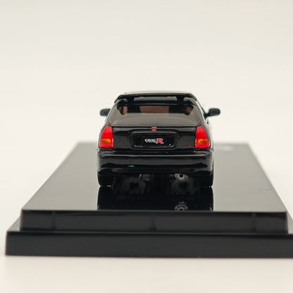 Hobby Japan 1:64 Honda Civic Type-R (EK9) Custom with Engine Diecast Car Collection Auto Toys Gift Black(Ships from the United States)