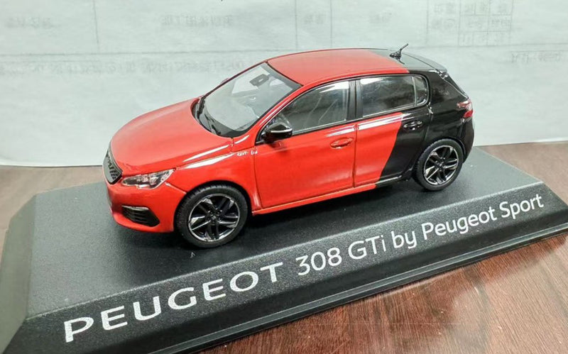 1/43 Norev Peugeot 308 GTi SPORT VERSIO Red/BLACK Diecast Models Car Collection