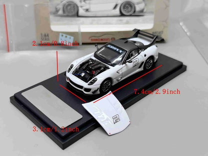 Rhino Model RM 1:64 599XX Racing Sports Model Diecast Metal Car with Openable Hood